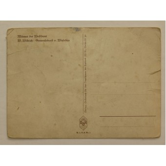 Briefkaart W. Willrich Männer der Westfront: GeneralOberst Von Witzleben. Espenlaub militaria